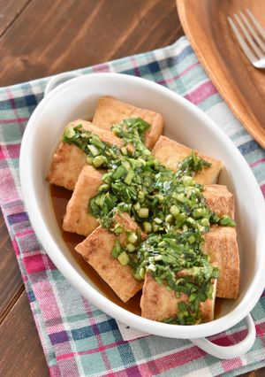 やみつき♪厚揚げ豆腐とにらの香味ソース-レシピのメイン写真