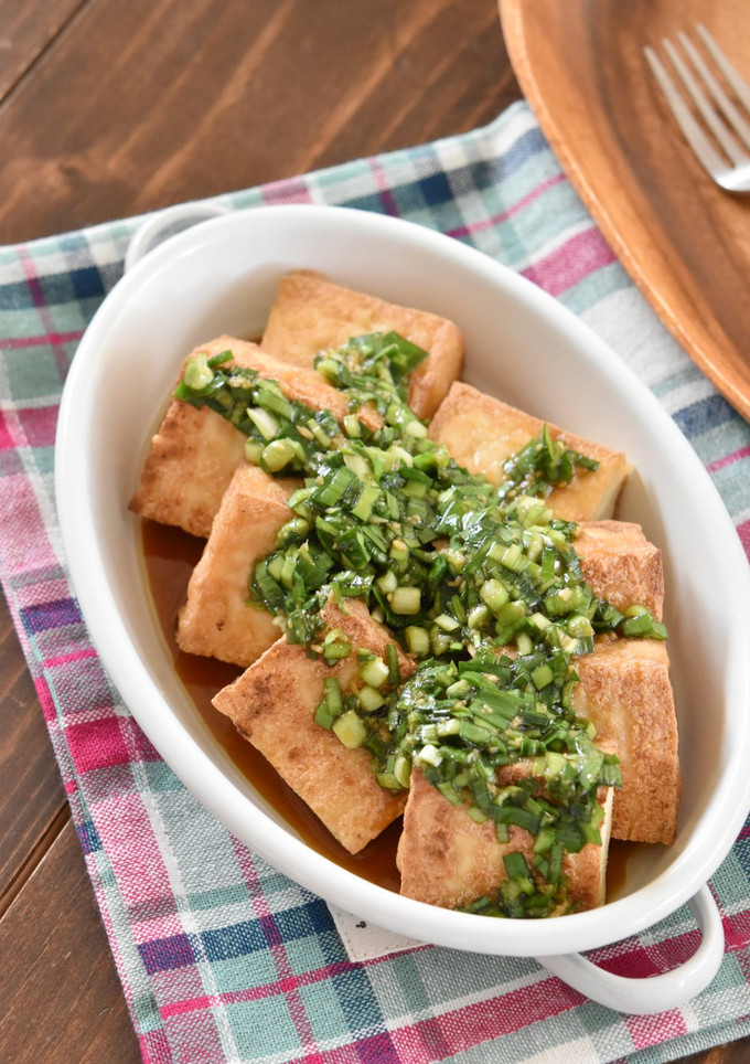 やみつき♪厚揚げ豆腐とにらの香味ソース-レシピのメイン写真