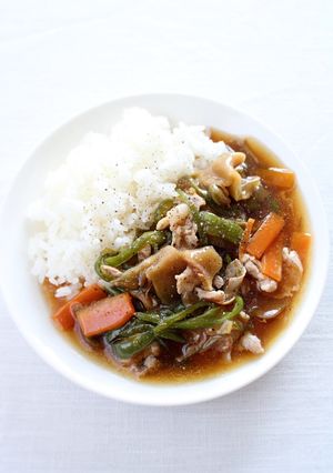 簡単に♪【豚ザーサイあんかけ丼】-レシピのメイン写真