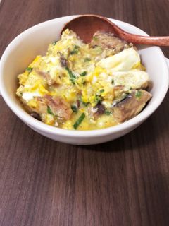 超簡単!サバ缶卵とじ丼-レシピのメイン写真