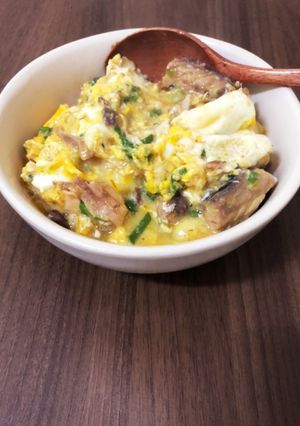 超簡単！サバ缶卵とじ丼-レシピのメイン写真