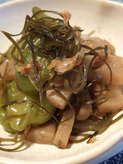ピーマンとこんにゃくの炒め物-レシピのメイン写真