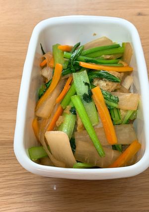 小松菜と大根の炒め物-レシピのメイン写真