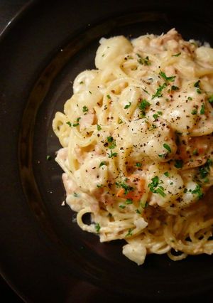 プロ直伝!ポテサラクリーミーパスタ-レシピのメイン写真