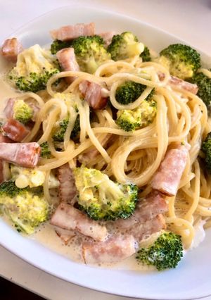 ベーコンとブロッコリーのクリームパスタ-レシピのメイン写真