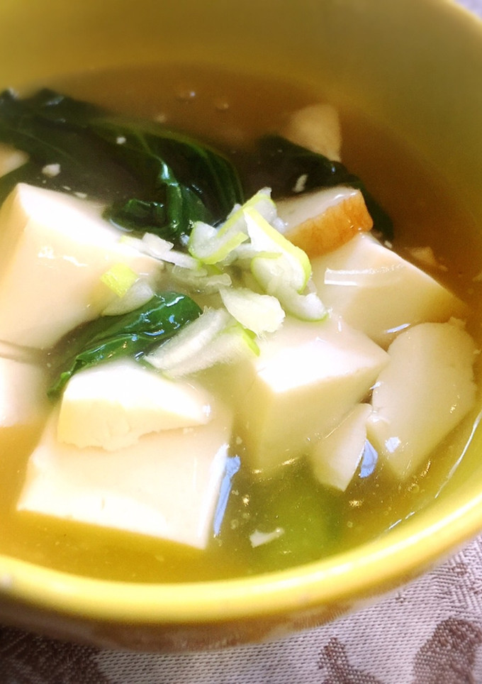 小松菜と豆腐とさつま揚げの中華あんかけ-レシピのメイン写真