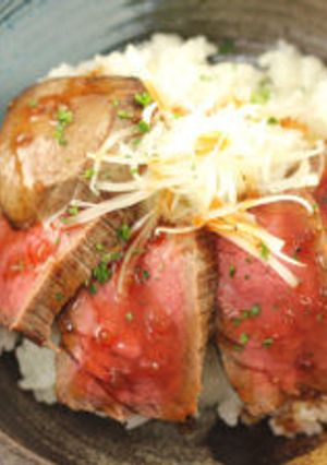 ステーキ丼-レシピのメイン写真