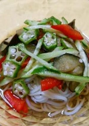 夏野菜そうめん-レシピのメイン写真
