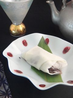 春巻きの皮でおやつ さつま芋とあずき -レシピのメイン写真