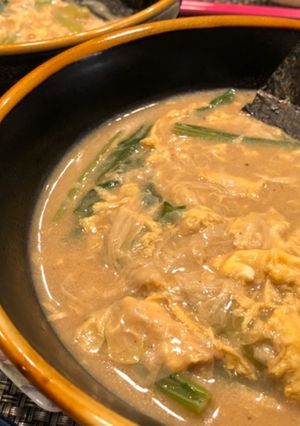 湯葉と卵の餡掛けラーメン♡-レシピのメイン写真