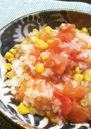 ベジ♪トマトコーンリゾット-レシピのメイン写真