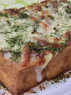 のせる順番だけ☆厚揚げのたこ焼き風ピザ-レシピのメイン写真