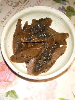 魚の煮汁で!ごぼうの煮物-レシピのメイン写真