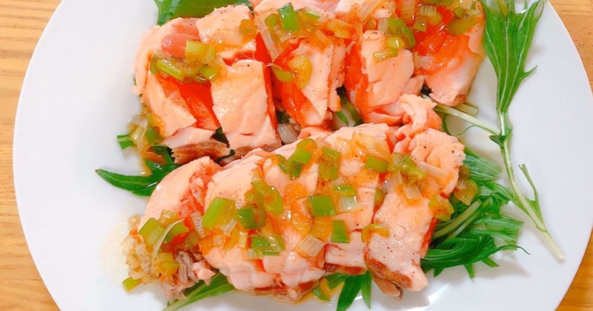 炙りサーモン ネギソース by マイとクロの幸せ生活 【クックパッド