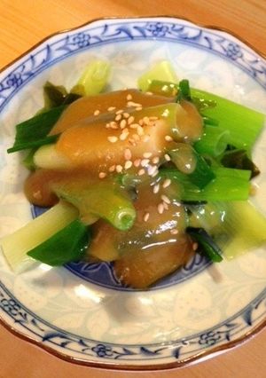 ベジ♪わけぎとワカメの酢味噌あえ-レシピのメイン写真