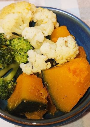 かぼちゃ・ブロッコリー・カリフラワー蒸煮-レシピのメイン写真