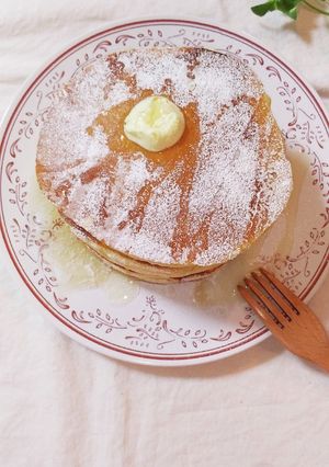 薄力粉でシンプルなパンケーキ♪-レシピのメイン写真