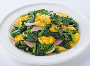 ほうれん草と卵とハムのマヨソテー-レシピのメイン写真