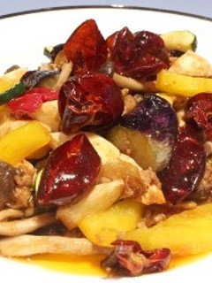 ベジ♪マコモダケと旬野菜のピリ辛炒め-レシピのメイン写真