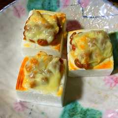รูปของ 簡単すぎる♡はんぺん納豆チーズ