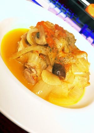 鶏もも肉のトマト煮込み-レシピのメイン写真