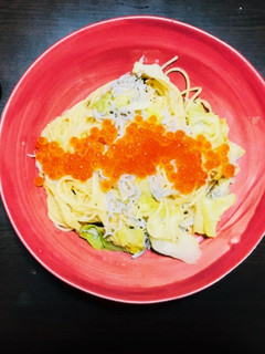 しらすとキャベツの和風ペペロンチーノ-レシピのメイン写真