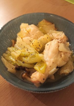 ベストポットで手羽元長葱のバター風味煮込-レシピのメイン写真