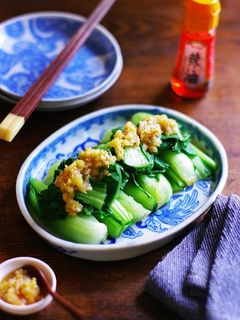 レンチン青梗菜のさっぱりピリ辛香味だれ-レシピのメイン写真