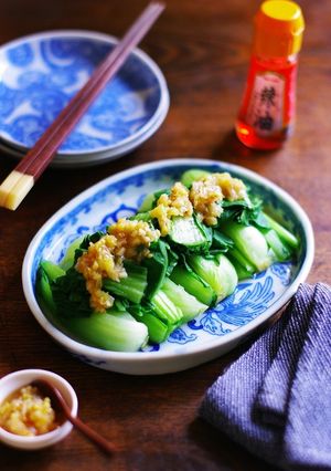 レンチン青梗菜のさっぱりピリ辛香味だれ-レシピのメイン写真
