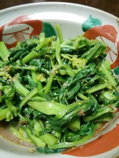 菜の花の芥子醤油和え-レシピのメイン写真