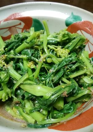 菜の花の芥子醤油和え-レシピのメイン写真