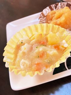 【離乳食中期7ヶ月〜】白身魚のクリーム煮-レシピのメイン写真