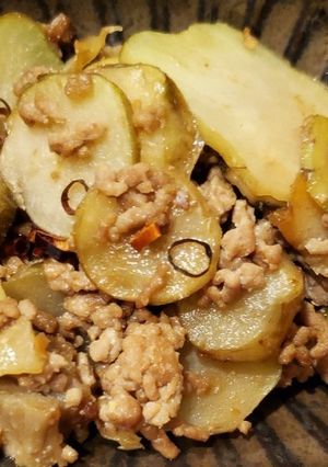 菊芋肉味噌炒め-レシピのメイン写真