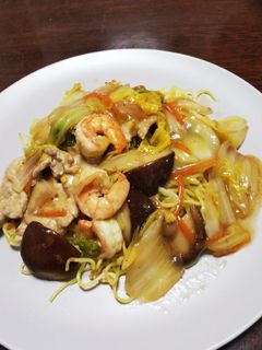 あんかけ焼きそば(八宝菜を利用して)-レシピのメイン写真