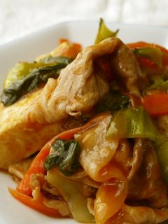 簡単中華♪豚肉と豆腐の甘酢炒め-レシピのメイン写真