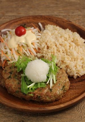 簡単！おろ水菜バーグディッシュ-レシピのメイン写真