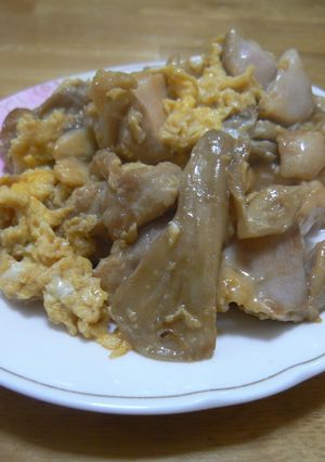 舞茸と鶏肉の卵炒め-レシピのメイン写真