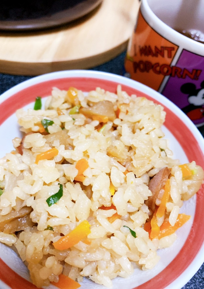 おでんつゆの残り　入れるだけ炊き込みご飯-レシピのメイン写真