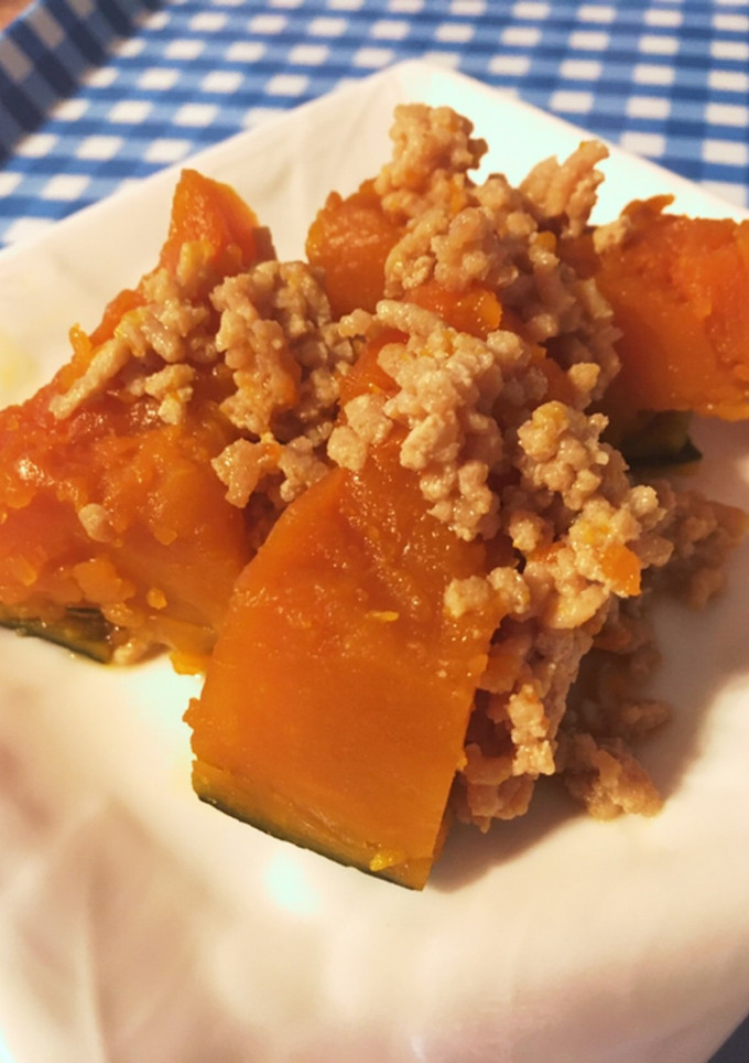 味が染み染み〜かぼちゃのそぼろ煮-レシピのメイン写真