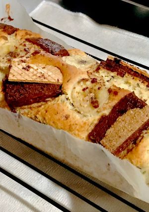 卵なし！チョコバナナパウンドケーキ-レシピのメイン写真