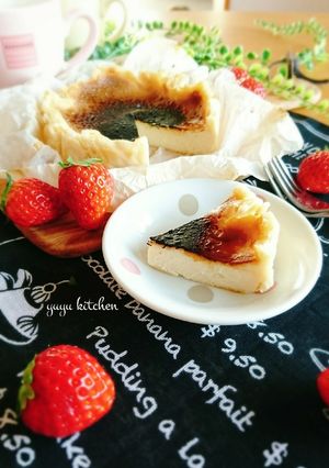 卵不使用☆簡単バスク風チーズケーキ。-レシピのメイン写真