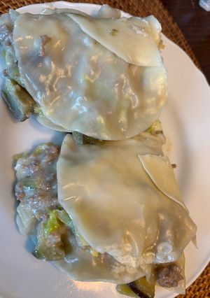 餃子の皮で豆乳グルト和風ラザニア-レシピのメイン写真