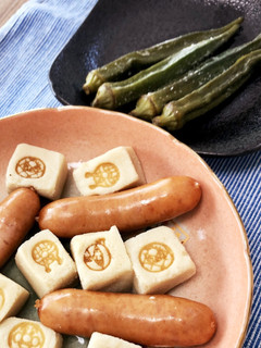 簡単!高野豆腐とウィンナーとオクラ煮。-レシピのメイン写真