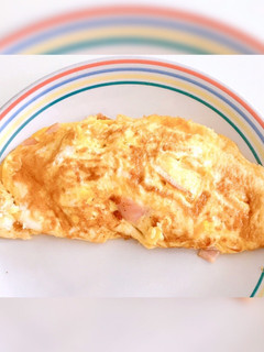 簡単!納豆ハムチーズ 和風オムレツ-レシピのメイン写真