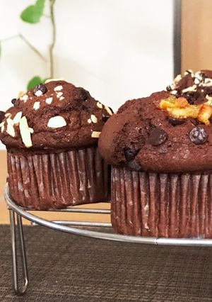 バレンタイン♡ほわほわチョコマフィン♡-レシピのメイン写真