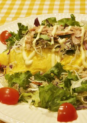 ベジ♪レンジで簡単！ツナサラダオムライス-レシピのメイン写真