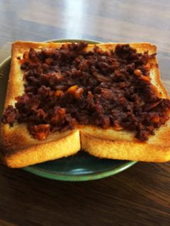 タコライスの残りで〜タコミートパン〜-レシピのメイン写真