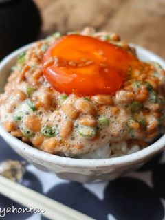 醤油こうじ漬け卵の納豆ご飯のせ-レシピのメイン写真