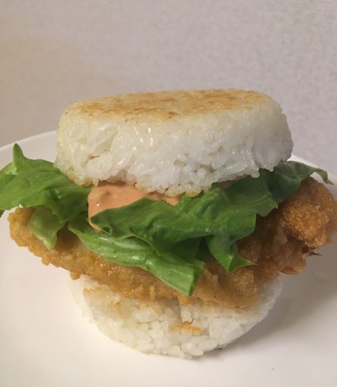 ごはんバーガー？うまそうじゃねーの-レシピのメイン写真