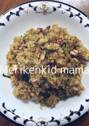 激うま★やみつき★イカわたガーリック炒飯-レシピのメイン写真